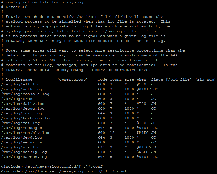 Keeping your logs tidy